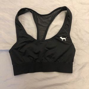 2/$22 PINK Low Impact Black Sports Bra Extra Small